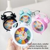 Пластмасови будилници за деца Ранно образование Безшумни нощни часовници за момчета и момичета с малки будилници за ученици