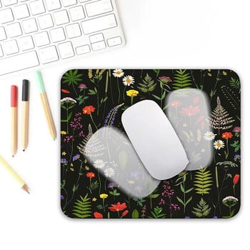 Ins Flower Style Mouse Pad παχύρρευστο Αντιολισθητικό Επιτραπέζιο Ματάκι γραφείου Ελαιογραφία Στυλ ποντικιού Μοκέτα με λαστιχένια βάση επιφάνειας εργασίας