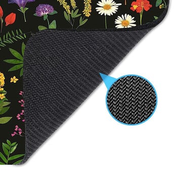 Ins Flower Style Mouse Pad παχύρρευστο Αντιολισθητικό Επιτραπέζιο Ματάκι γραφείου Ελαιογραφία Στυλ ποντικιού Μοκέτα με λαστιχένια βάση επιφάνειας εργασίας