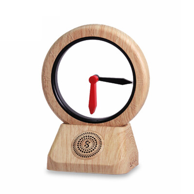 Bluetooth високоговорител Creative Retro Reverse Clock Speaker Вътрешен безжичен MP3 преносим ретро високоговорител Home Music Home Deco