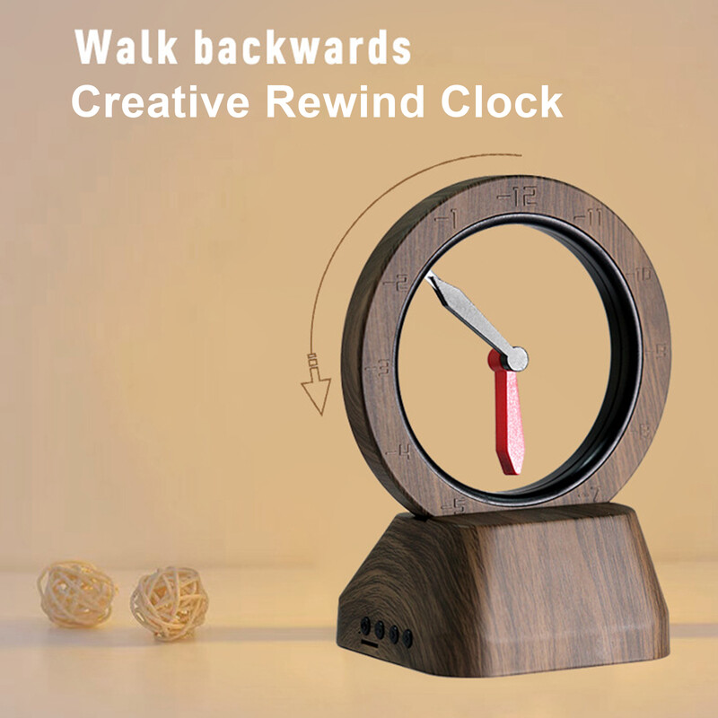 Bluetooth високоговорител Creative Retro Reverse Clock Speaker Вътрешен безжичен MP3 преносим ретро високоговорител Home Music Home Deco