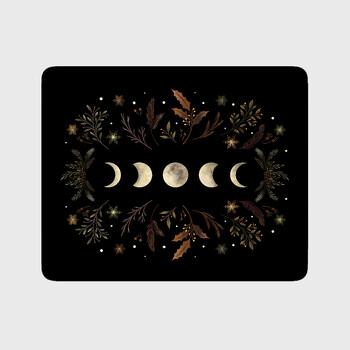 Moonlit Garden-Winter Brown Mousepad Πατάκια ποντικιού Αξεσουάρ gaming PC Gamer Πατάκι γραφείου υπολογιστή Μικρό Mouse Pad 25x29