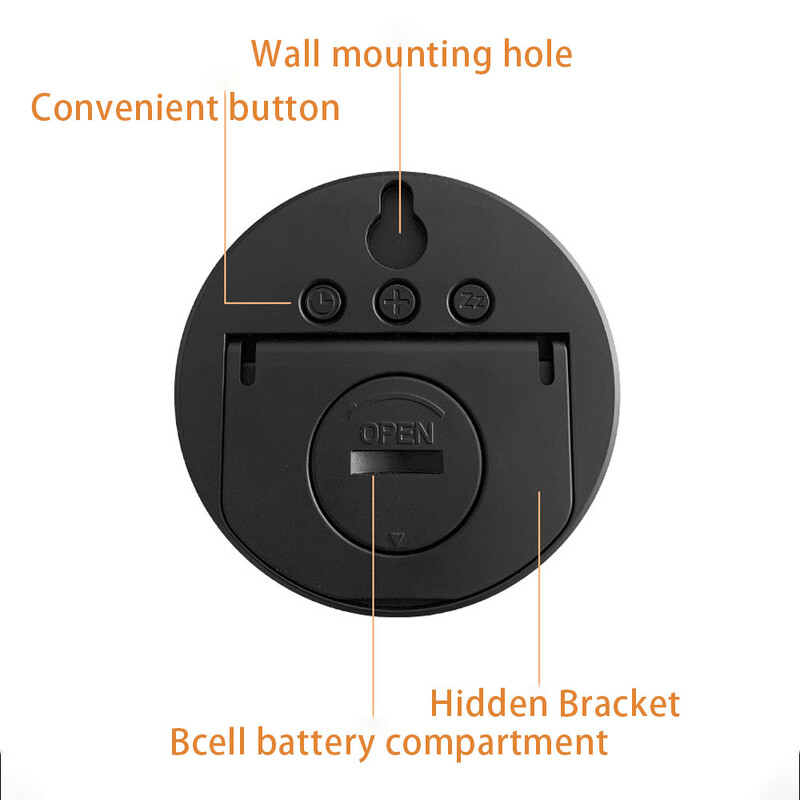 LED цифров будилник Електронен цифров будилник Екран Настолен часовник за домашен офис Подсветка Температурен дисплей