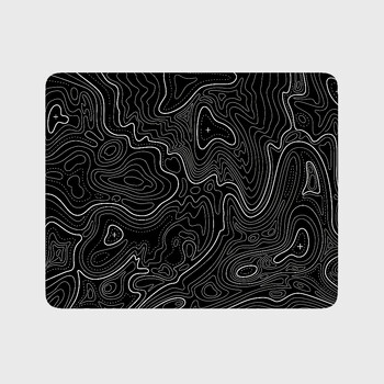 Μαύρη γραμμή Mousepad Small Contour Design Αξεσουάρ PC Gamer Mouse Pad Gaming Αξεσουάρ από καουτσούκ Extended Mouse Mats Πατάκι γραφείου υπολογιστή