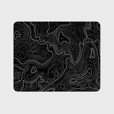 Черна линия Подложка за мишка Малък контурен дизайн Подложка за мишка за компютърни геймъри Аксесоари за игри Гумени удължени подложки за мишка Подложка за компютърно бюро