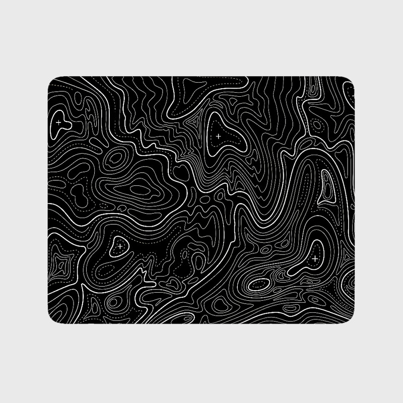 Черна линия Подложка за мишка Малък контурен дизайн Подложка за мишка за компютърни геймъри Аксесоари за игри Гумени удължени подложки за мишка Подложка за компютърно бюро