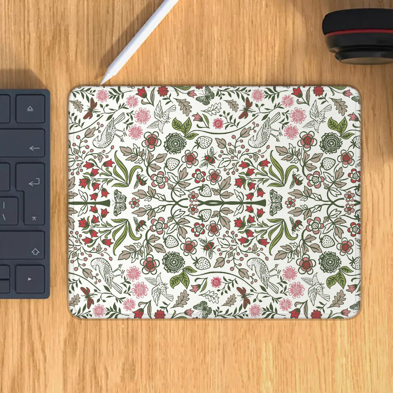 Клавиатура за малък геймър за компютърна мишка Цветя и пеперуди Офис аксесоари за бюро Подложка за подложка за мишка Подложка за игри Mause