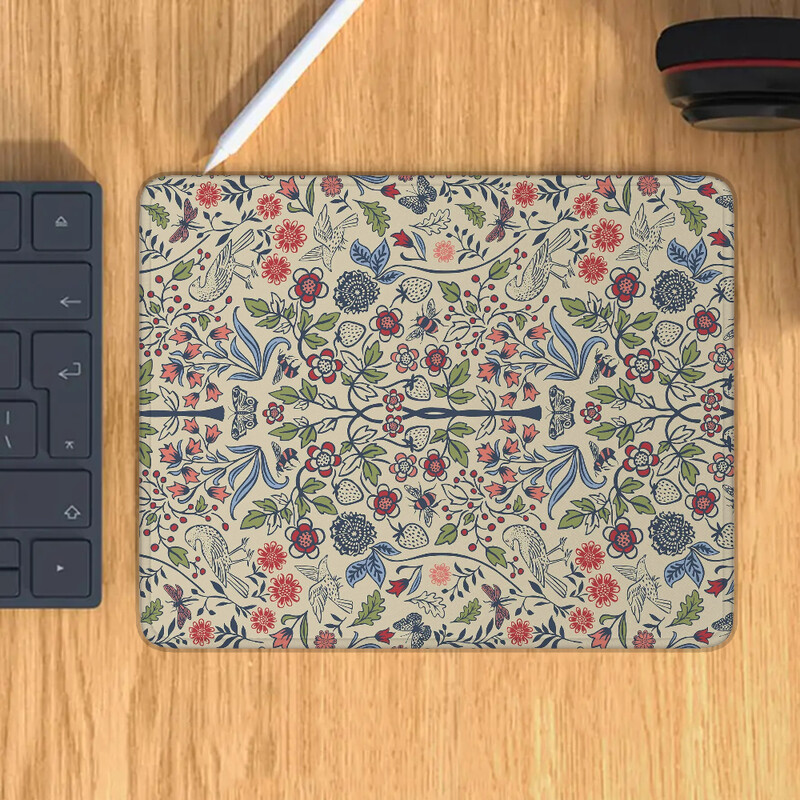 Клавиатура за малък геймър за компютърна мишка Цветя и пеперуди Офис аксесоари за бюро Подложка за подложка за мишка Подложка за игри Mause