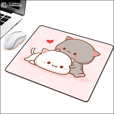 Billentyűzet Gaming Mouse Pad Xl Peach Mochi Cat Pc Mat Mausepad Gamer Rug Cs Go Mousepad Anime Mouse Mats Xxl Computer asztali szőnyeg