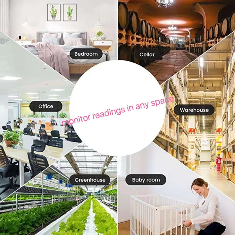 Цифров часовник Десктоп Температура LCD Електронен термометър Настолен Хигрометър Работен от батерии Час Дата Календар Дървено лице