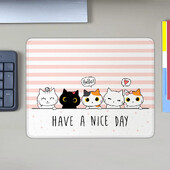 Приятен ден Подложка за маса Mause Pad Аксесоари за игри Компютърен геймър Момиче Подложка за мишка Компания Игра Подложки Аксесоар за бюро Мишка Аниме Сладко