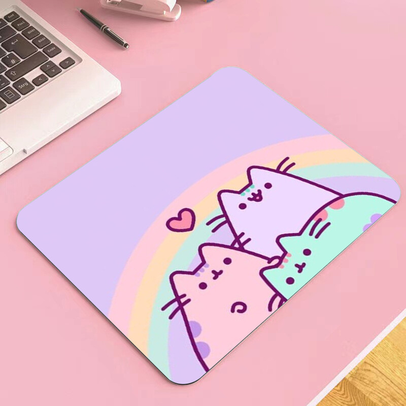 Lovly Pusheens Cat Mouse Pad mic pentru computer Covoraș pentru mouse pentru laptop Mousepad pentru scris Covorașe de birou Accesorii 18x22 25x29CM