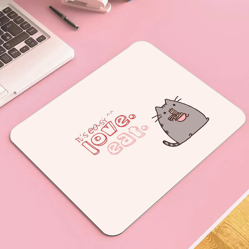 Lovly Pusheens Cat Mouse Pad mic pentru computer Covoraș pentru mouse pentru laptop Mousepad pentru scris Covorașe de birou Accesorii 18x22 25x29CM