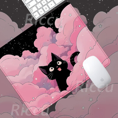 The Cat on the Clouds Covoraș de masă încântător Mic Cele mai bine vândute PC desktop cu imprimare HD 180x220x2mm Accesorii pentru jocuri de dimensiuni mari mouse pad