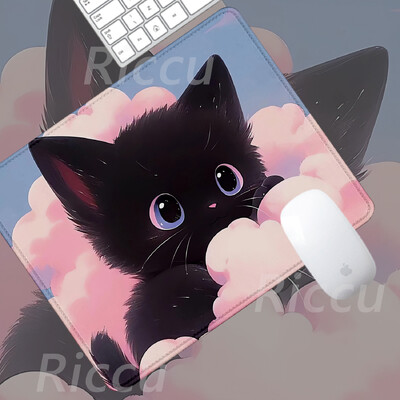 The Cat on the Clouds Covoraș de masă încântător Mic Cele mai bine vândute PC desktop cu imprimare HD 180x220x2mm Accesorii pentru jocuri de dimensiuni mari mouse pad