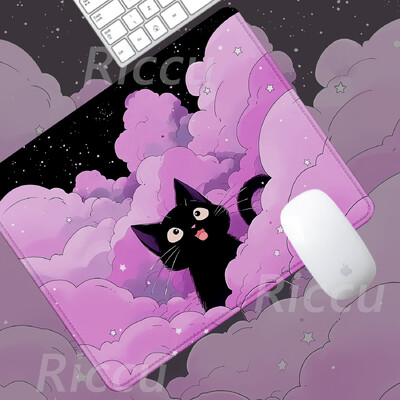 The Cat on the Clouds Covoraș de masă încântător Mic Cele mai bine vândute PC desktop cu imprimare HD 180x220x2mm Accesorii pentru jocuri de dimensiuni mari mouse pad