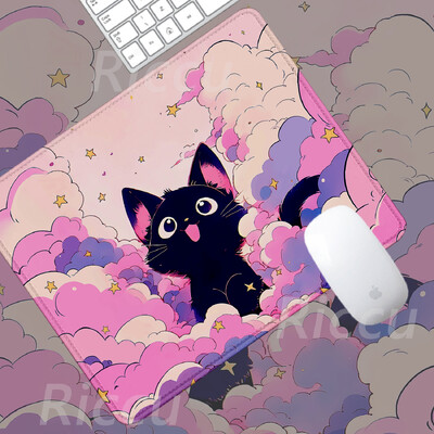 The Cat on the Clouds Covoraș de masă încântător Mic Cele mai bine vândute PC desktop cu imprimare HD 180x220x2mm Accesorii pentru jocuri de dimensiuni mari mouse pad