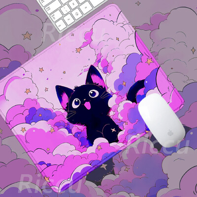 The Cat on the Clouds Covoraș de masă încântător Mic Cele mai bine vândute PC desktop cu imprimare HD 180x220x2mm Accesorii pentru jocuri de dimensiuni mari mouse pad