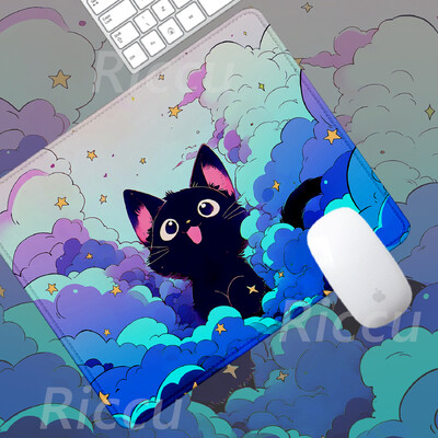The Cat on the Clouds Covoraș de masă încântător Mic Cele mai bine vândute PC desktop cu imprimare HD 180x220x2mm Accesorii pentru jocuri de dimensiuni mari mouse pad