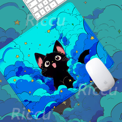The Cat on the Clouds Covoraș de masă încântător Mic Cele mai bine vândute PC desktop cu imprimare HD 180x220x2mm Accesorii pentru jocuri de dimensiuni mari mouse pad