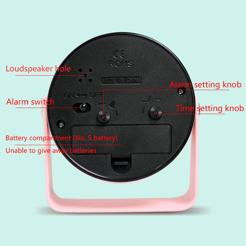 1 buc. Ceas cu alarmă mic, creativ, din metal, ceas de birou silențios specific pentru studenți, ceas cu cuarț minimalist, pentru birou, birou, camere