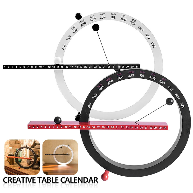 1PC Ceas de perete magnetic Calendar de perete perpetuu Calendar perpetuu din lemn pentru decorarea interioară în stil european living dormitor