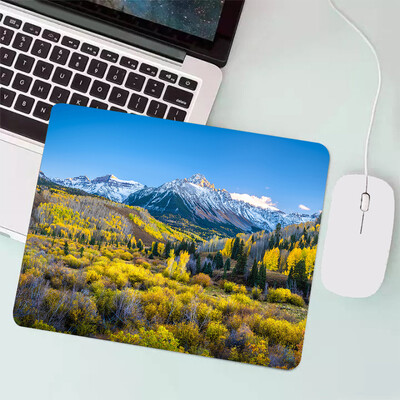 Peisaj natural Mouse Pad pentru jocuri mici Tastatură pentru jocuri Mousepad Computer Office Mouse Mat Laptop Covor Anime Mause pad Covoraș de birou