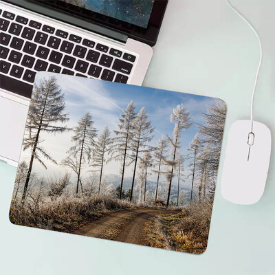 Peisaj natural Mouse Pad pentru jocuri mici Tastatură pentru jocuri Mousepad Computer Office Mouse Mat Laptop Covor Anime Mause pad Covoraș de birou