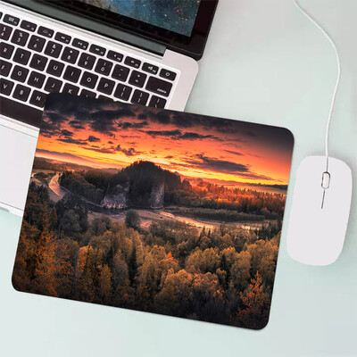 Peisaj natural Mouse Pad pentru jocuri mici Tastatură pentru jocuri Mousepad Computer Office Mouse Mat Laptop Covor Anime Mause pad Covoraș de birou