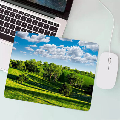 Peisaj natural Mouse Pad pentru jocuri mici Tastatură pentru jocuri Mousepad Computer Office Mouse Mat Laptop Covor Anime Mause pad Covoraș de birou