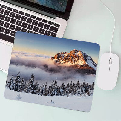 Peisaj natural Mouse Pad pentru jocuri mici Tastatură pentru jocuri Mousepad Computer Office Mouse Mat Laptop Covor Anime Mause pad Covoraș de birou