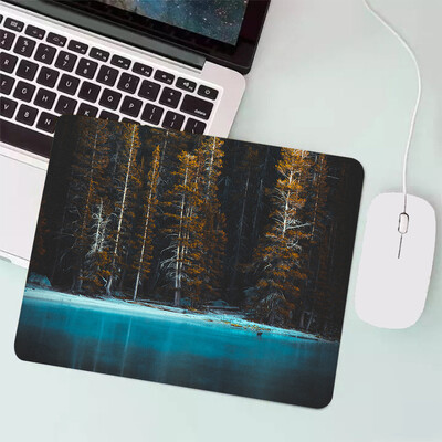Peisaj natural Mouse Pad pentru jocuri mici Tastatură pentru jocuri Mousepad Computer Office Mouse Mat Laptop Covor Anime Mause pad Covoraș de birou