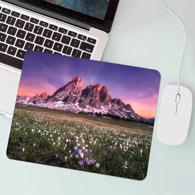 Peisaj natural Mouse Pad pentru jocuri mici Tastatură pentru jocuri Mousepad Computer Office Mouse Mat Laptop Covor Anime Mause pad Covoraș de birou