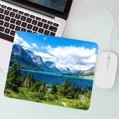 Peisaj natural Mouse Pad pentru jocuri mici Tastatură pentru jocuri Mousepad Computer Office Mouse Mat Laptop Covor Anime Mause pad Covoraș de birou