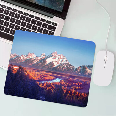 Peisaj natural Mouse Pad pentru jocuri mici Tastatură pentru jocuri Mousepad Computer Office Mouse Mat Laptop Covor Anime Mause pad Covoraș de birou