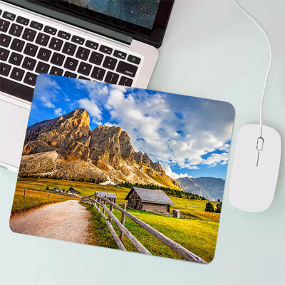 Peisaj natural Mouse Pad pentru jocuri mici Tastatură pentru jocuri Mousepad Computer Office Mouse Mat Laptop Covor Anime Mause pad Covoraș de birou