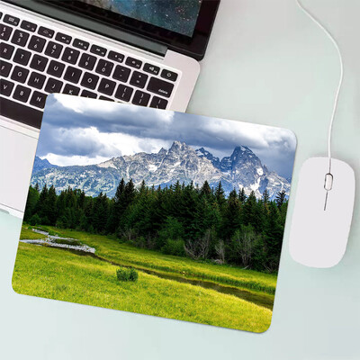 Peisaj natural Mouse Pad pentru jocuri mici Tastatură pentru jocuri Mousepad Computer Office Mouse Mat Laptop Covor Anime Mause pad Covoraș de birou