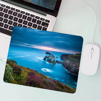 Peisaj natural Mouse Pad pentru jocuri mici Tastatură pentru jocuri Mousepad Computer Office Mouse Mat Laptop Covor Anime Mause pad Covoraș de birou