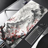 Sakura Scenery Mouse Pad Mare, anti-alunecare, cauciuc, Gaming Mousepad Pad durabil pentru birou Marginea cu cusături groase, potrivită pentru birou și jocuri