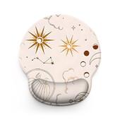 1 buc. Soare, lună și nori, mouse pad pentru încheietura mâinii, ergonomic, moale, anti-alunecare, suport pentru sprijin pentru încheietura mâinii, mouse pad pentru computer, pentru birou, computer