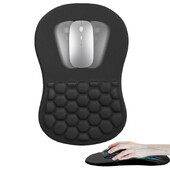 Tampă de mouse ergonomică pentru sprijinul pentru încheietura mâinii Suport confortabil pentru încheietura mâinii Covoraș pentru șoareci anti-alunecare Mousepad din bumbac cu memorie pentru computer, laptop, computer