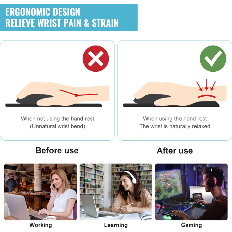 1 buc. Tampă de mouse mare, dragon antic, pentru încheietura mâinii, ergonomică, moale, anti-alunecare, suport pentru sprijin pentru încheietura mâinii, tampă de mouse pentru computer, pentru birou, PC