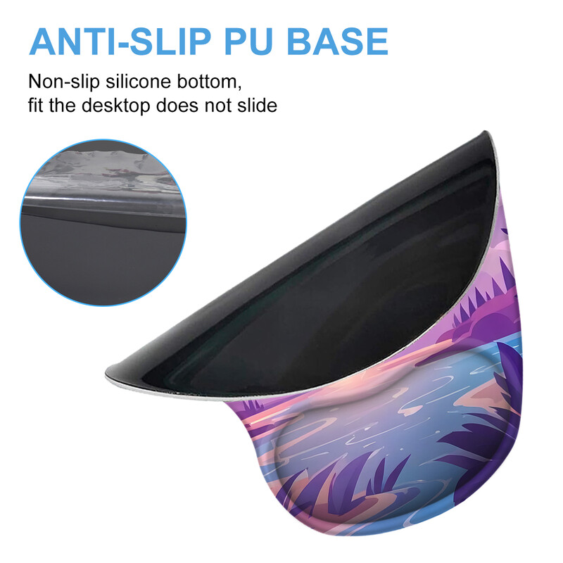 1 buc. Tampă de mouse cu design de noapte înstelată colorată, ergonomică, moale, anti-alunecare, suport pentru sprijin pentru încheietura mâinii, mouse pad pentru computer, pentru birou, PC