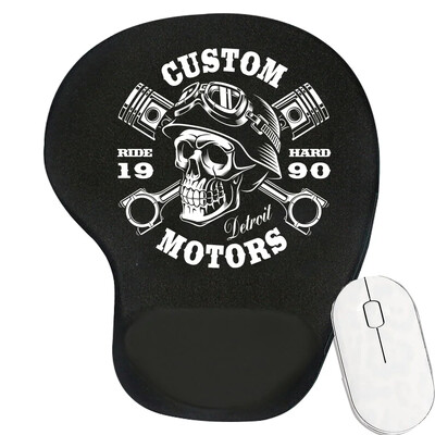 Tampă de mouse ergonomică pentru suport pentru încheietura mâinii Suport confortabil pentru încheietura mâinii Covoraș anti-alunecare Mousepad moale pentru PC, laptop, computer, seria craniu