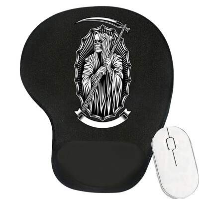 Tampă de mouse ergonomică pentru suport pentru încheietura mâinii Suport confortabil pentru încheietura mâinii Covoraș anti-alunecare Mousepad moale pentru PC, laptop, computer, seria craniu