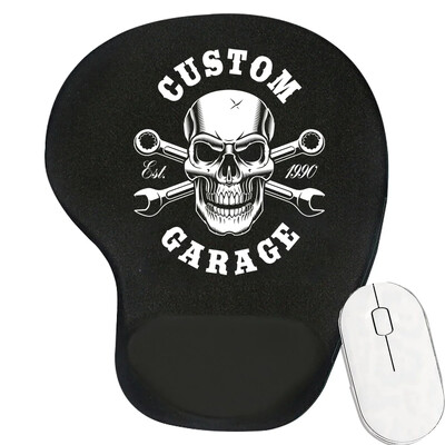 Tampă de mouse ergonomică pentru suport pentru încheietura mâinii Suport confortabil pentru încheietura mâinii Covoraș anti-alunecare Mousepad moale pentru PC, laptop, computer, seria craniu