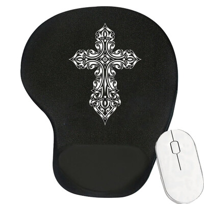 Tampă de mouse ergonomică pentru suport pentru încheietura mâinii Suport confortabil pentru încheietura mâinii Covoraș anti-alunecare Mousepad moale pentru PC, laptop, computer, seria craniu