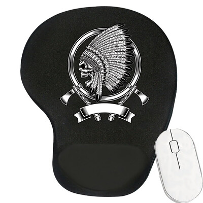 Tampă de mouse ergonomică pentru suport pentru încheietura mâinii Suport confortabil pentru încheietura mâinii Covoraș anti-alunecare Mousepad moale pentru PC, laptop, computer, seria craniu