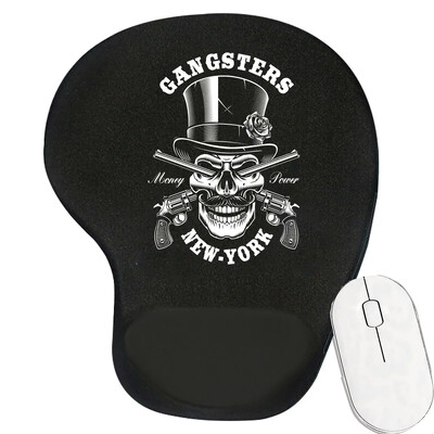 Tampă de mouse ergonomică pentru suport pentru încheietura mâinii Suport confortabil pentru încheietura mâinii Covoraș anti-alunecare Mousepad moale pentru PC, laptop, computer, seria craniu