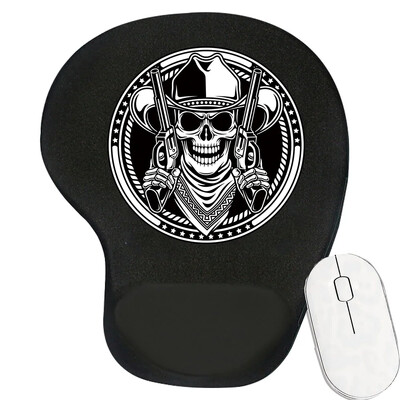 Tampă de mouse ergonomică pentru suport pentru încheietura mâinii Suport confortabil pentru încheietura mâinii Covoraș anti-alunecare Mousepad moale pentru PC, laptop, computer, seria craniu